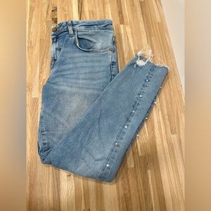 Zara Pearl Lined Jeans